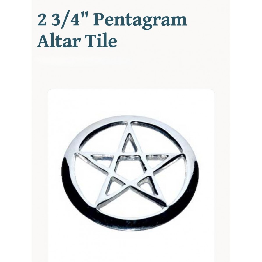 Pentagram Alter Tile 2 3/4"