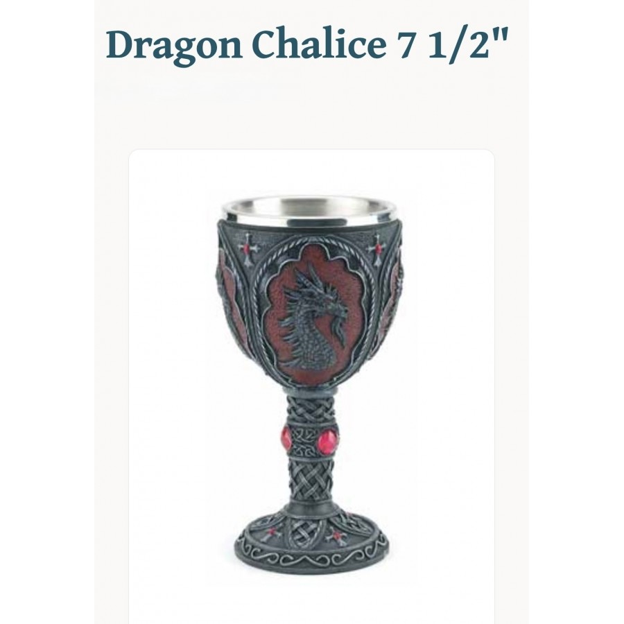 Dragon Chalice 7 1/2"