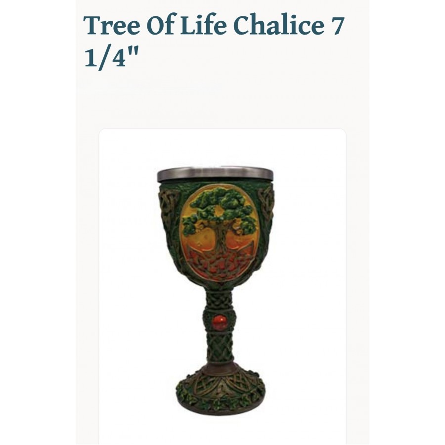 Tree Of Life Chalice 7 1/4"