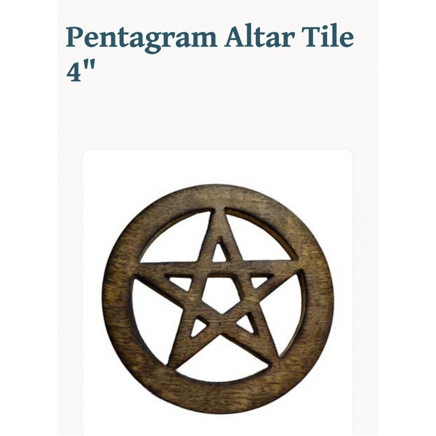 Pentagram Alter Tile 4"