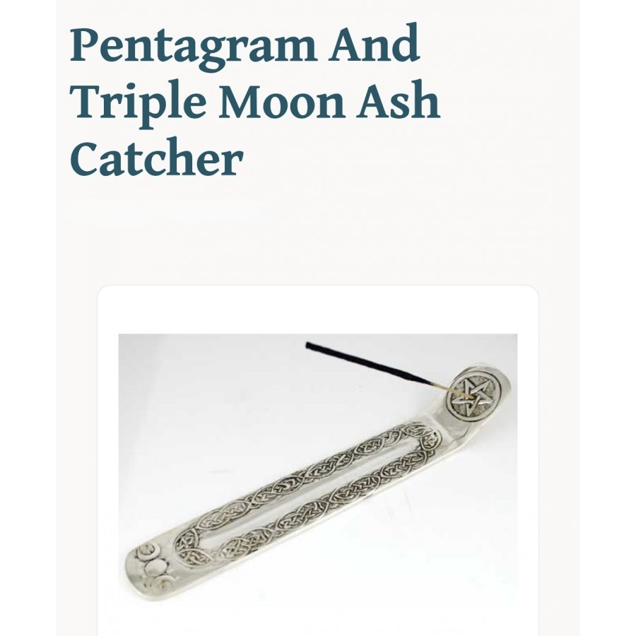 Pentagram And Triple Moon Ash Catcher