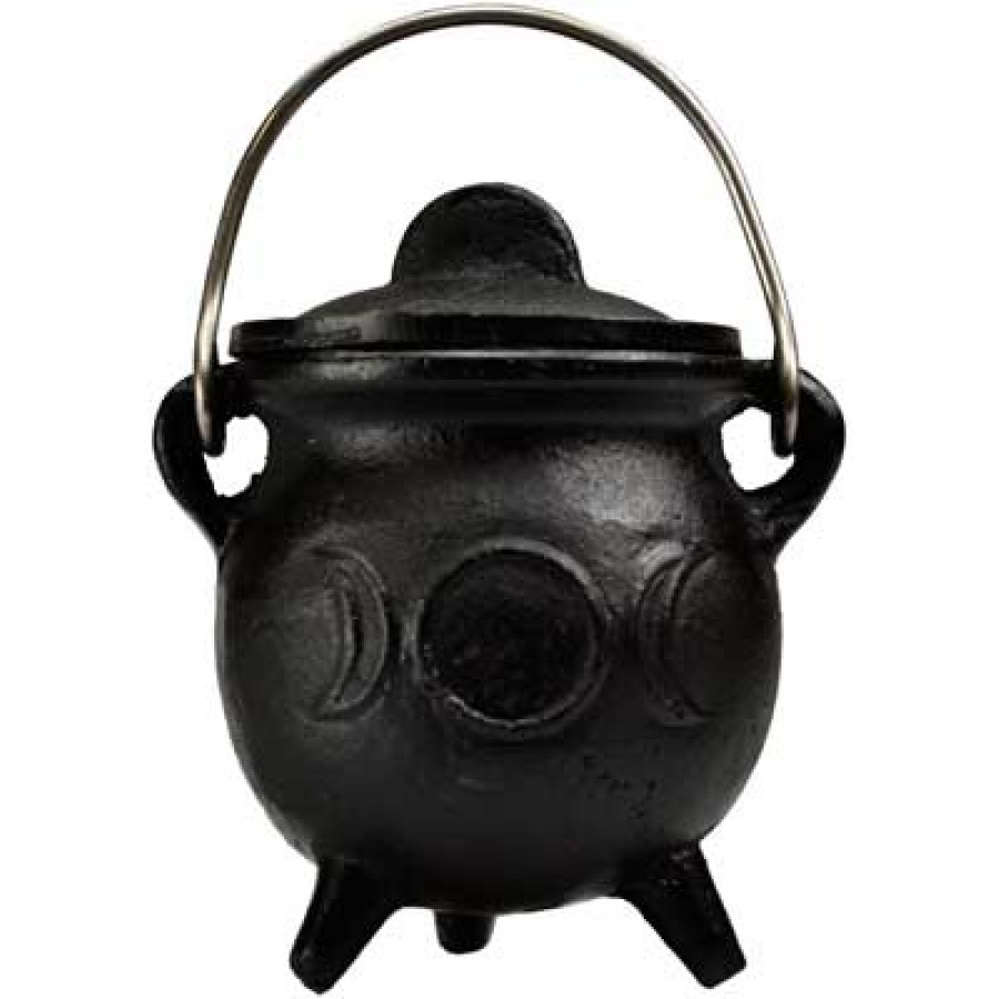 Triple Moon Cast Iron Cauldron 2 3/4"